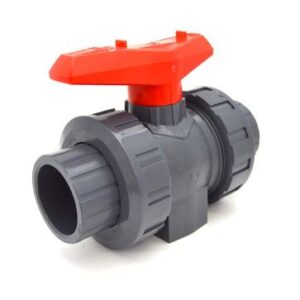 1-1/4" Flui-PRO [PRO SERIES – Viton] PVC True Union Ball Valve – SOC / NPT