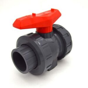 1-1/2" Flui-PRO [PRO SERIES – Viton] PVC True Union Ball Valve – SOC / NPT