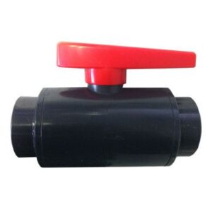 1-1/4" DELUXE Compact PVC Ball Valve - Gray/Threaded