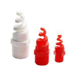 Pigtail PP PTFE Plastic Spiral Spray Nozzles