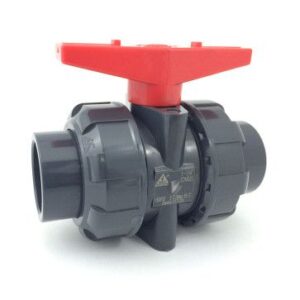 1-1/4" PVC True Union Ball Valve (SK-TUBV-S-012-V) - Viton