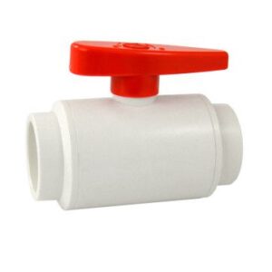 1-1/4" DELUXE Compact PVC Ball Valve - White/Socket